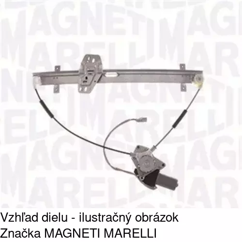 Mechanizmus sťahovania okna elektrický bez motora POLCAR 3876PSG2