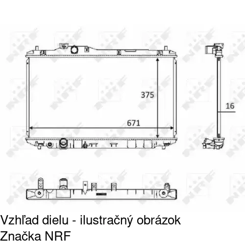 Chladiče vody POLCAR 38C1081K