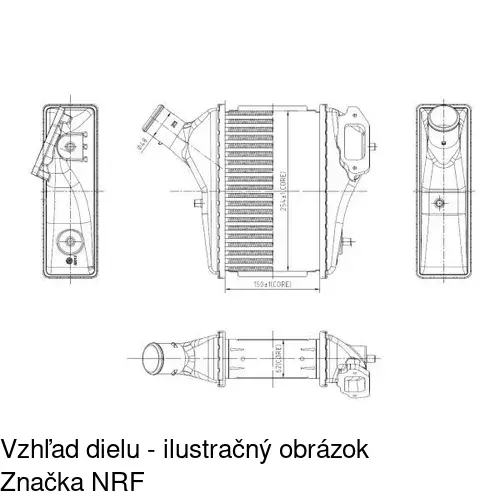 Chladiče vzduchu (Intercoolery) POLCAR 38X2J82X