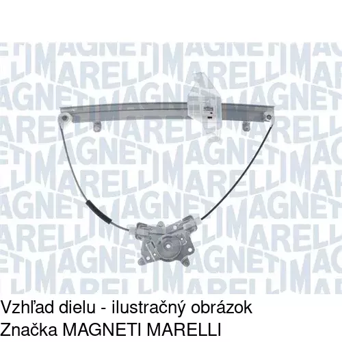 Elektrický mechanizmus okna dverí 4007PSE5 /POLCAR/ - obr. 1