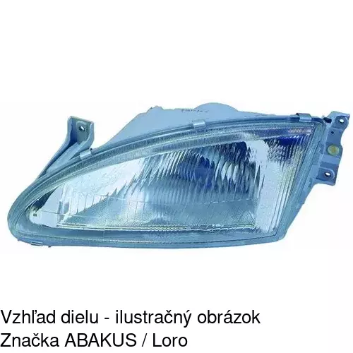 Hlavný reflektor 401110-E /POLCAR/ - obr. 2
