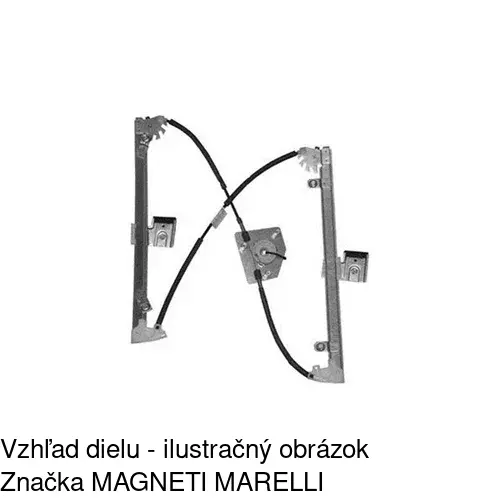 Mechanizmus sťahovania okna elektrický bez motora 4015PSG1E /POLCAR/ - obr. 1
