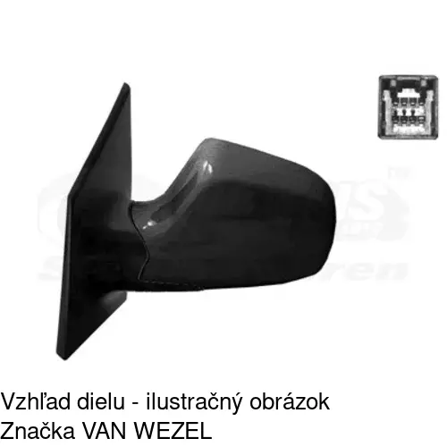 Vonkajšie zrkadlo 4035514M /POLCAR/ - obr. 2