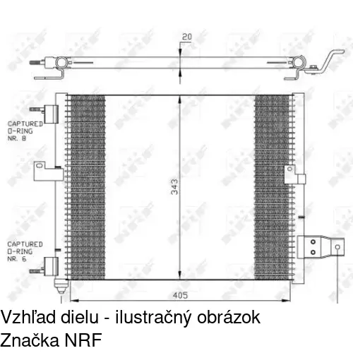 Chladiče klimatizácie 4040K8C1 /POLCAR/ - obr. 1
