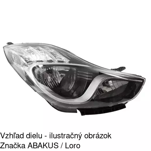 Hlavný reflektor 40L110-E /POLCAR/ - obr. 1