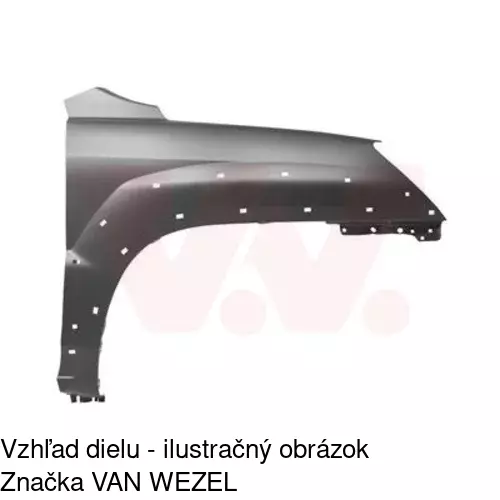 Predný blatník POLCAR 410302-1