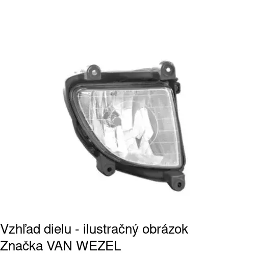 Hmlové svetlo - predné 4103301E /POLCAR/ - obr. 2