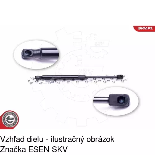 Plynová pružina 4114AB /POLCAR/ - obr. 2