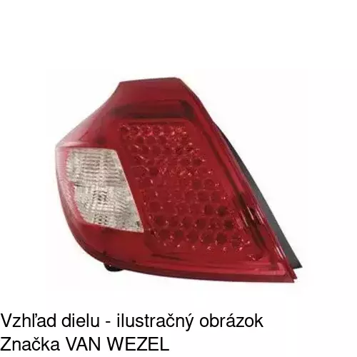 Zadné svetlo 411887-E /POLCAR/ - obr. 2