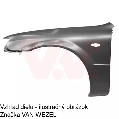 Predný blatník POLCAR 454001-J