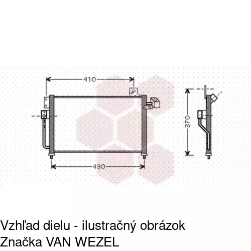Chladiče klimatizácie 4555K8C1 /POLCAR/ - obr. 2