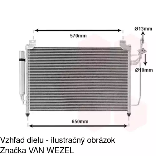 Chladiče klimatizácie 4580K81K /POLCAR/ - obr. 2