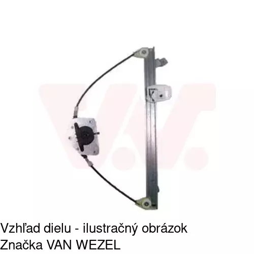 Mechanizmus sťahovania okna elektrický bez motora 4746PSG2 /POLCAR/ - obr. 3