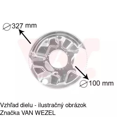 Brzdovy štít 5001OT-5 /POLCAR/ - obr. 3