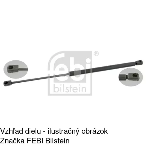 Plynová pružina 5003AB /POLCAR/ - obr. 2