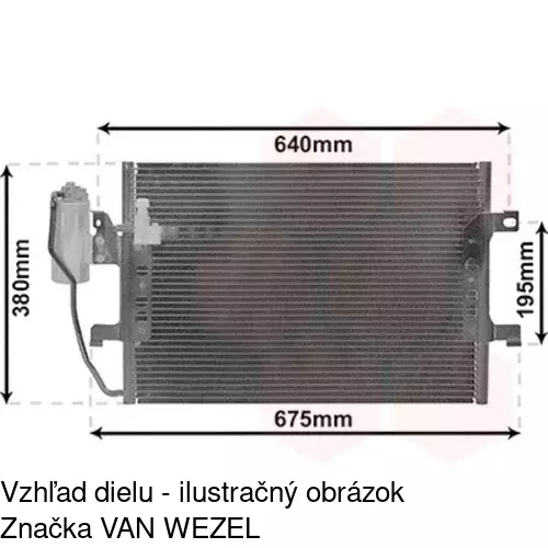 Chladiče klimatizácie 5005K8C2S /POLCAR/ - obr. 5