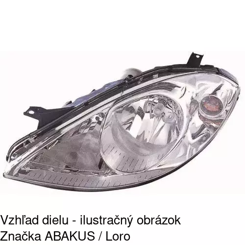 Hlavný reflektor 500610-E /POLCAR/ - obr. 3