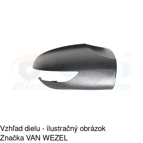 Rám vonkajšieho zrkadla 500655TM /POLCAR/ - obr. 5