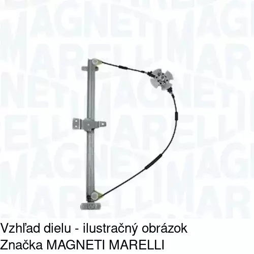 Elektrický mechanizmus okna dverí 5012PSE2 /POLCAR/ - obr. 1