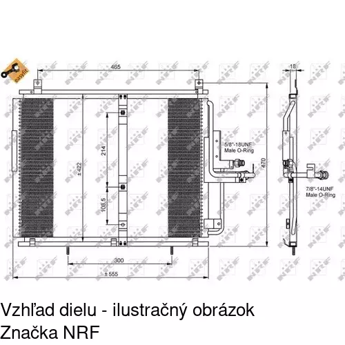 Chladiče klimatizácie 5014K8A6 /POLCAR/ - obr. 1