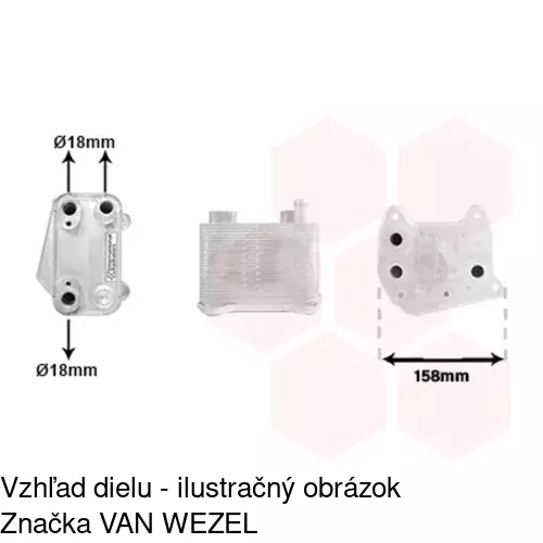 Chladiče oleja 5015L85X /POLCAR/ - obr. 4