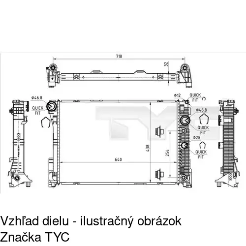 Chladiče vody POLCAR 501808-2