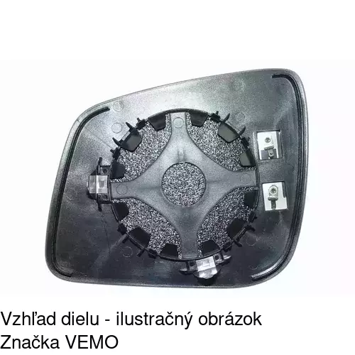 Sklo vonkajšieho zrkadla s držiakom 5021555M /POLCAR/ - obr. 2