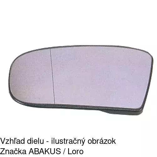 Sklo vonkajšieho zrkadla s držiakom 5025551E /POLCAR/ - obr. 5