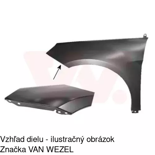 Predný blatník 503501-1 /POLCAR/ - obr. 1