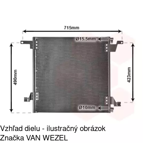 Chladiče klimatizácie 5044K8C1 /POLCAR/ - obr. 3