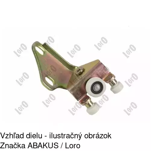 Vozík - kolieska pant posuvných dverí 5062Z-70 /POLCAR/ - obr. 3