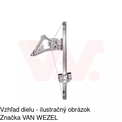 Mechanizmus sťahovania okna elektrický bez motora 5065PSG1 /POLCAR/ - obr. 5