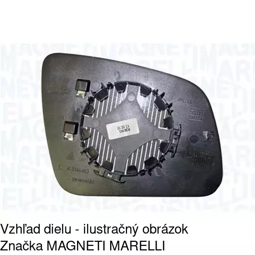 Sklo vonkajšieho zrkadla s držiakom 5070542E /POLCAR/ - obr. 4