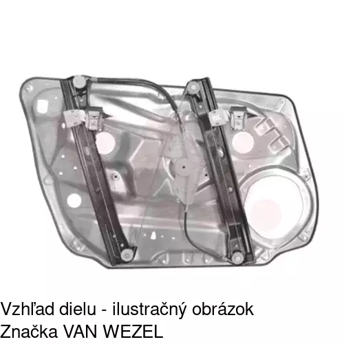 Mechanizmus sťahovania okna elektrický bez motora 5070PSG2 /POLCAR/ - obr. 2