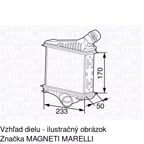 Chladiče vzduchu (Intercoolery) POLCAR 5098J81X