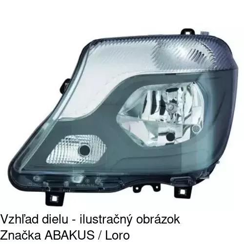 Hlavný reflektor 50N210-E /POLCAR/ - obr. 3