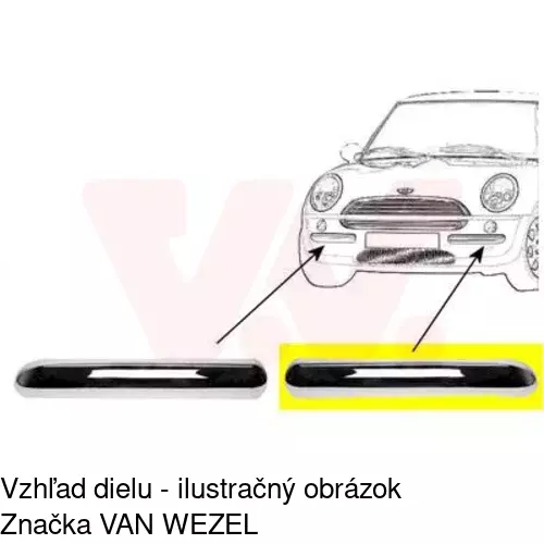 Lišta nárazníka 51010713 /POLCAR/ - obr. 1