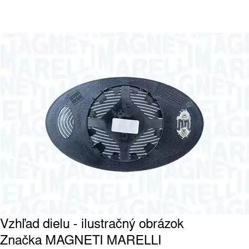 Sklo vonkajšieho zrkadla s držiakom POLCAR 5101541E