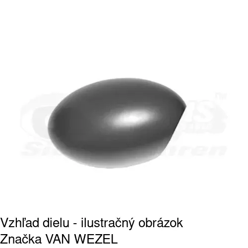 Rám vonkajšieho zrkadla 510155PM /POLCAR/ - obr. 5