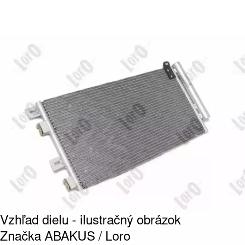 Chladiče klimatizácie 5101K8C1 /POLCAR/ - obr. 2