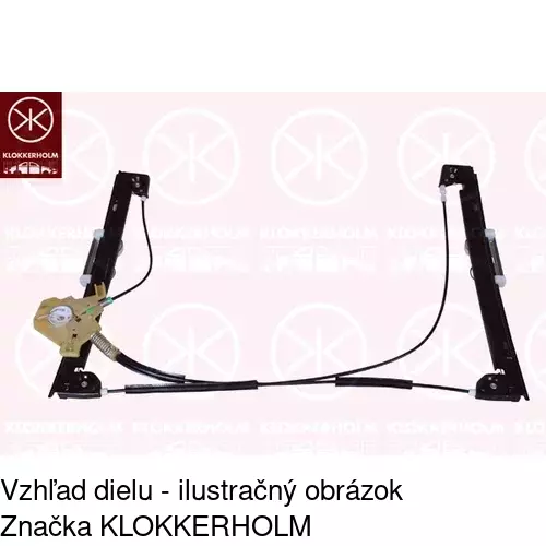 Mechanizmus sťahovania okna elektrický bez motora 5101PSG2A /POLCAR/ - obr. 1