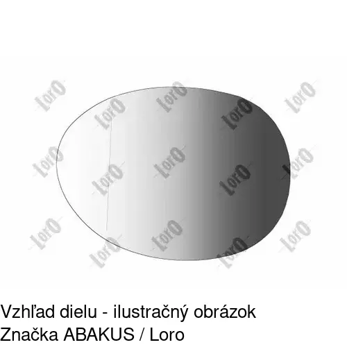 Sklo vonkajšieho zrkadla s držiakom 51B1545M /POLCAR/ - obr. 1