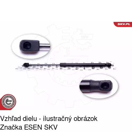 Plynová pružina 5241AB /POLCAR/ - obr. 3