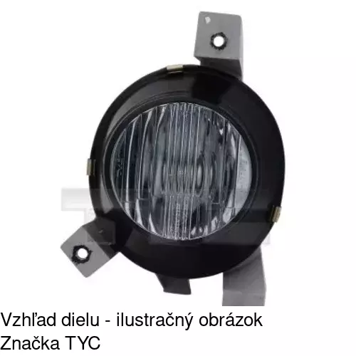 Hmlové svetlo - predné POLCAR 550329-E