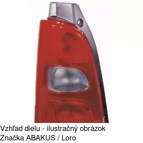Zadné svetlo POLCAR 5503875E