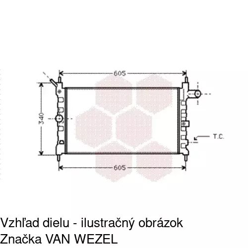 Chladiče vody 550708-0 /POLCAR/ - obr. 2