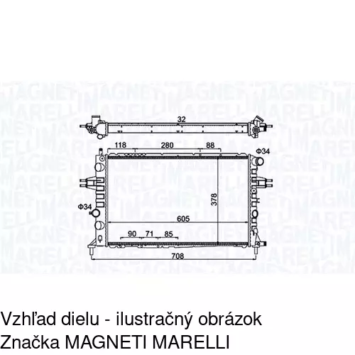 Chladiče vody 550808A4 /POLCAR/ - obr. 2