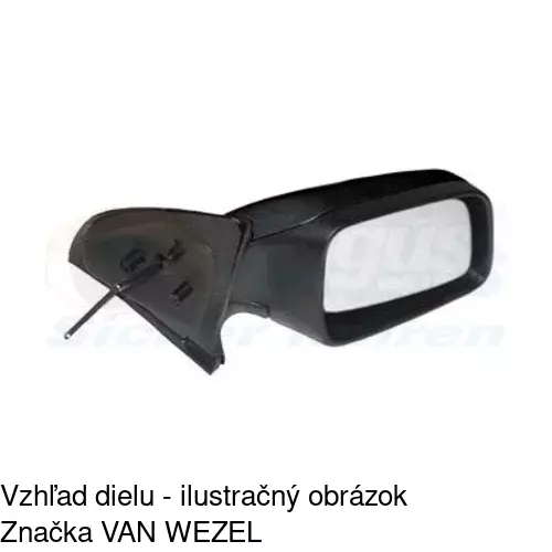 Rám vonkajšieho zrkadla 550857TE /POLCAR/ - obr. 1
