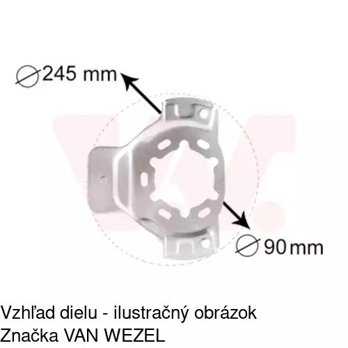 Brzdovy štít 5508OT10 /POLCAR/ - obr. 4