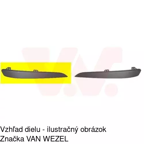 Lišta nárazníka 550907-6 /POLCAR/ - obr. 1